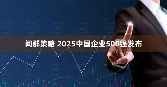 间群策略 2025中国企业500强发布