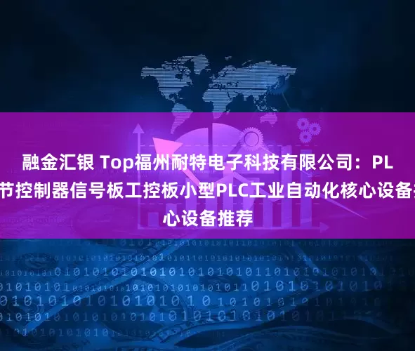 融金汇银 Top福州耐特电子科技有限公司：PLC调节控制器信号板工控板小型PLC工业自动化核心设备推荐